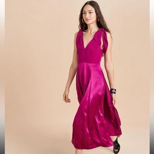 La Ligne "charlotte" dress in XS in plum purple pink